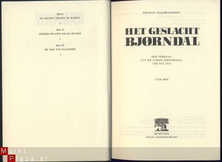 TRYGVE GULBRANSSEN *HET GESLACHT BJÖRNDAL*ELSEVIER**1979** - 2