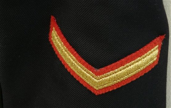 Uniform (Jas&Broek) Blauwe DT (Daags Tenue), Korps Mariniers, Koninklijke Marine, Maat: 47-44, 2009. - 3
