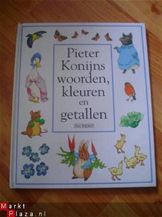 Pieter konijns woorden, kleuren en getallen