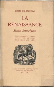 COMTE DE GOBINEAU**LA RENAISSANCE*SCENES HISTORIQUES*ROCHER - 1