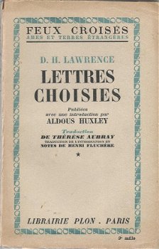 D. H. LAWRENCE**LETTRES CHOISIES**ALDOUS HUXLEY**TRAD. THERESE AUBRAY**SOFTCOVER - 1