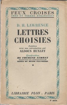 D. H. LAWRENCE**LETTRES CHOISIES**ALDOUS HUXLEY**TRAD. THERESE AUBRAY**SOFTCOVER