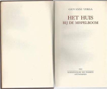 GIOVANNI VERGA**HET HUIS AAN DE MISPELBOOM**BRUINE TEXTUUR** - 2