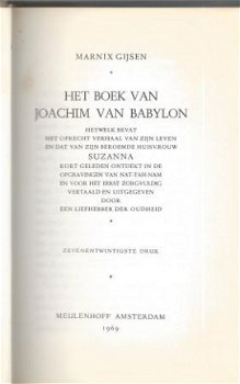 MARNIX GIJSEN**HET BOEK VAN JOACHIM VAN BABYLON**MEULENHOFF - 3