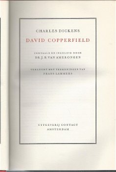 CHARLES DICKENS**DAVID COPPERFIELD**FRANS LAMMERS**RODE TEXTUUR LINNEN BOEKBAND.** - 3