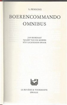 L. PENNING**BOERENCOMMANDO-OMNIBUS.1.JAN KORDAAT.2.TJAART.3. - 4