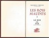 MAURICE DRUON**LES ROIS MAUDITS*LE ROI DE FER**RELIURE EN TO - 2 - Thumbnail