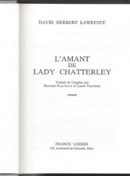 D. H. LAWRENCE**L' AMANT DE LADY CHATTERLEY**LADY CHATTERLEY - 5