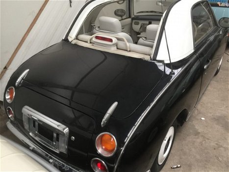 Nissan Figaro - zwart, airco, automaat, turbo - 1