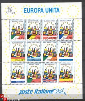Italie 1993 Europa meeloper Europese markt postfris - 1