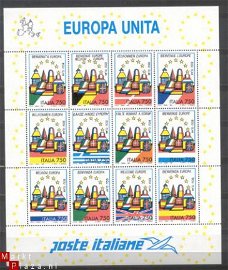 Italie 1993 Europa meeloper Europese markt postfris