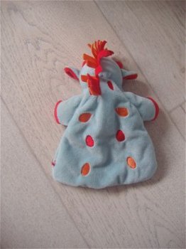 + 66 Tiamo Knuffeldoekje Giraffe Blauw Knisper - 2