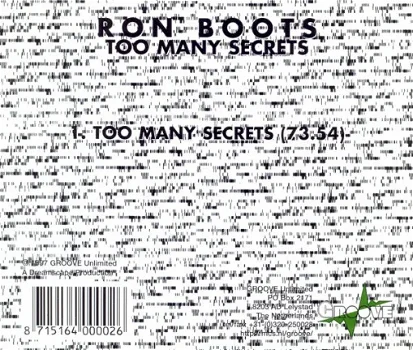 CD - Ron Boots - Too many secrets - 0