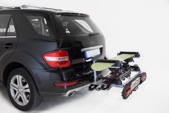 Aneto Towcar Skidrager geplaatst op de trekhaak van uw auto - Afbeelding 2