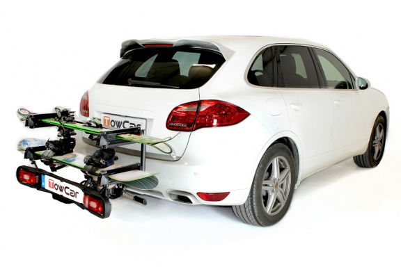 Aneto Towcar Skidrager geplaatst op de trekhaak van uw auto - Afbeelding 8