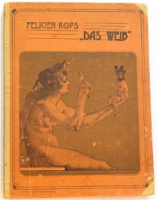 Félicien Rops [1905] Das Weib Portfolio met 30 platen Stern