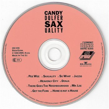 CD - Candy Sulfer - Saxuality - 2