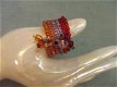 Ring in oranje-rood-lila - 1 - Thumbnail