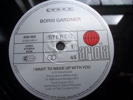 BORIS GARDNER I WANT TO WAKE UP WITH YOU - Afbeelding 2