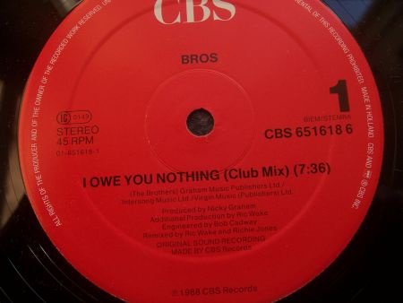 BROS I OWE YOU NOTHING - Afbeelding 2