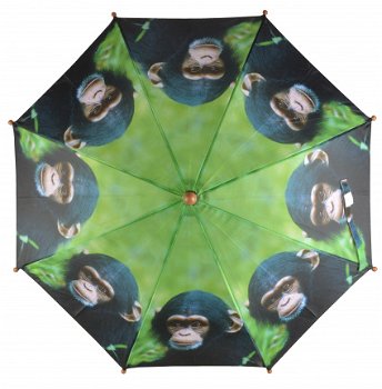Kinderparaplu met de print van een aap KG158A - 2