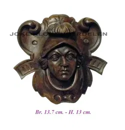 === Klokkast ornament = Hout = oud === 36532