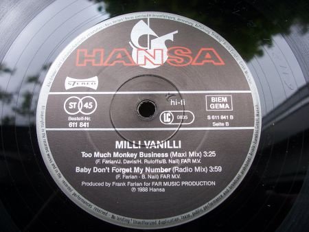MILLI VANILI BABY DON'T FORGET MY NUMBER - Afbeelding 3