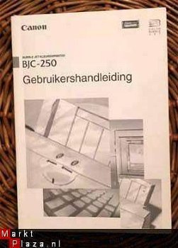 Gebruikershandleiding BJC-250 - 1