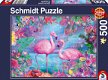Schmidt - Flamingos - 500 Stukjes Nieuw - 2 - Thumbnail