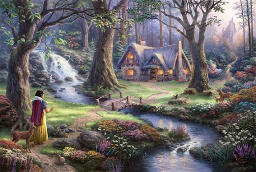 Schmidt - Snow White Discovers the Cottage - 1000 Stukjes Nieuw - 1