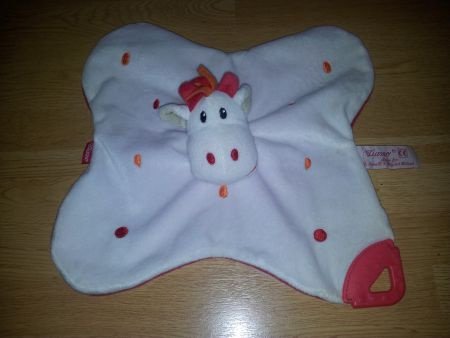 * 329 Tiamo Giraf Giraffe knuffeldoekje - 1