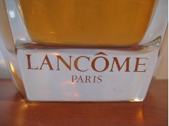 Prachtig frans glazen parfumfles Poême Lancome... Grote (21 cm hoog) Display fles! - 4