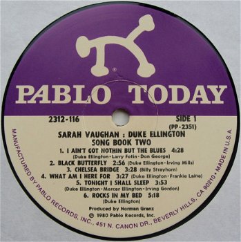 LP - Sarah Vaughan - Duke Ellington - 2