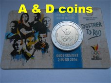 Belgie 2016 - 2 euro coincard "Olympische Spelen "