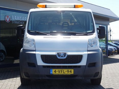 Peugeot Boxer - 435 2.2 HDI L3 DC, 120PK / 7-Persoons / Laadbak 290cm met huif / Trekhaak / Zwaailic - 1