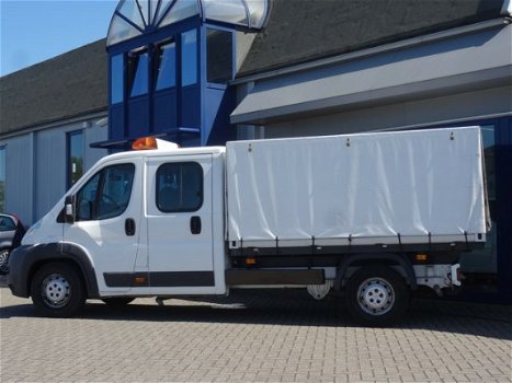 Peugeot Boxer - 435 2.2 HDI L3 DC, 120PK / 7-Persoons / Laadbak 290cm met huif / Trekhaak / Zwaailic - 1