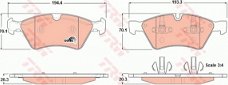 Remblokken Set Vooras TRW Mercedes E W211 ML W164 R W251