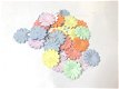 100 pastel bloemen, 2,5 cm (incl. verzending) - 1 - Thumbnail