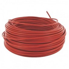 Montagesnoer 10 mm2 Rood 100 meter