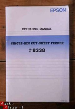 Epson Operating Manual - Single-bin cut-sheet feeder - 1