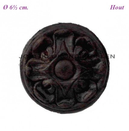=== Klokkast ornament = hout = gebruikt === 36590 - nr. 1