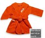 Badjasje oranje met geborduurde naam - 2 - Thumbnail