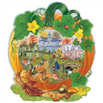 Bits and Pieces - Harvest Village Pumpkin - 750 Stukjes Nieuw - 1