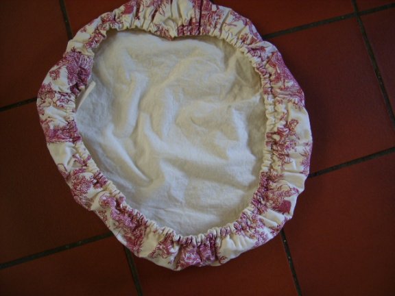 Stoffen dekje voor kruk, old English - Afbeelding 2