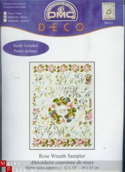 AANBIEDING DMC BORDUURPAKKET ROSE WREATH SAMPLER - 1