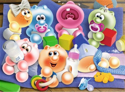 Ravensburger - Gelini Baby's - 500 Stukjes Nieuw - 1