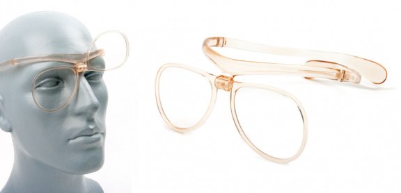 Stirnbrille champagner - Forehead Glasses, Big Size, €60 - nr. 1