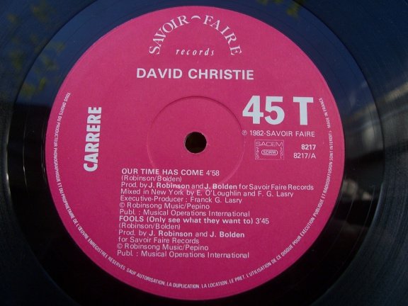 DAVID CHRISTIE OUR TIME HAS COME - Afbeelding 2