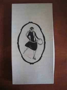 Doosje met 6 x grote antieke zakdoekjes en 3 kleine, MS is erop geborduurd...ca. 1920 - 1