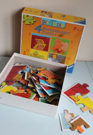 Dikkie Dik - vier puzzels - nr. 1